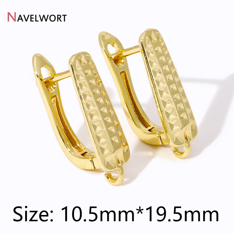 Jewelry Making Earring Supplies - Perhiasan anting berlapis emas 18K, pengait