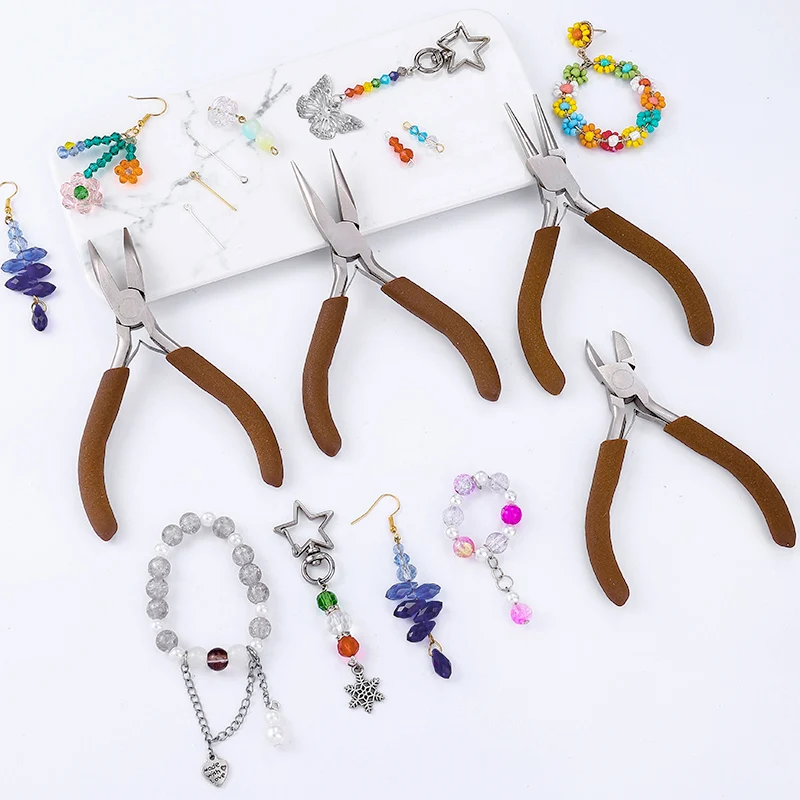 Jewelry Making Using Beads - Tang Kombinasi 4 Buah (Tang Lancip,