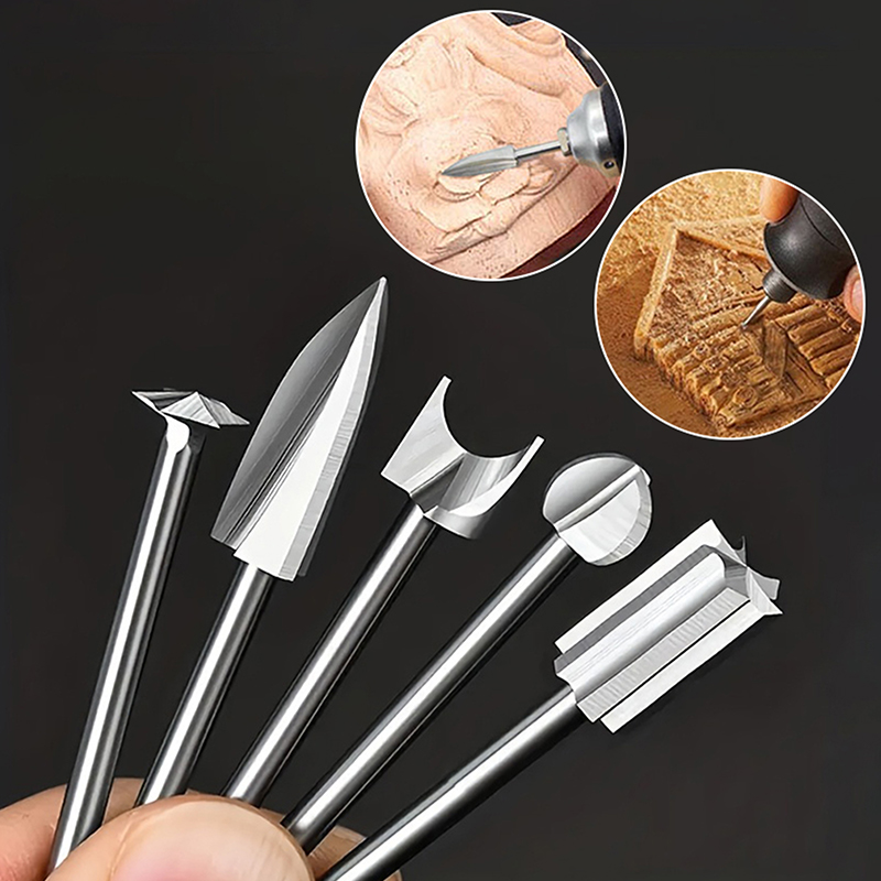 Jewelry Making Rotary Tool - Set Mata Bor Ukir Kayu 5/6
