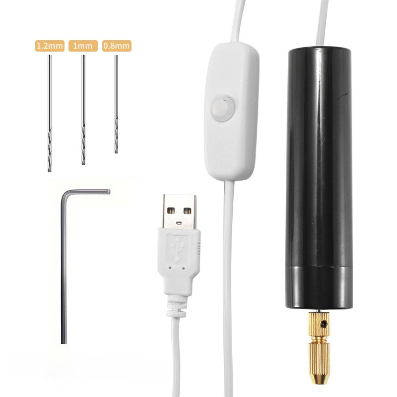 Jewelry Making Rotary Tool - Bor Listrik Bertenaga USB Mini, Alat