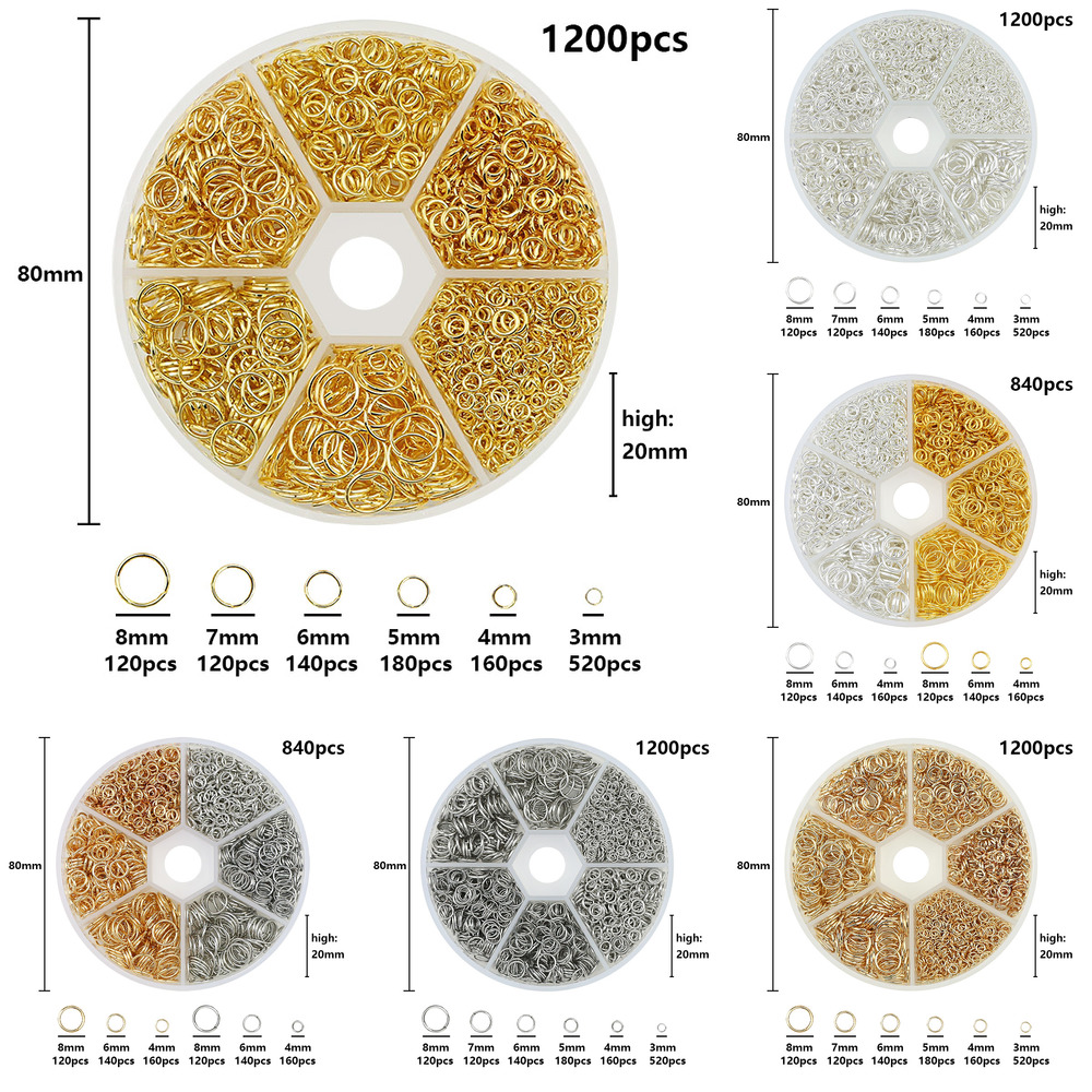 Jewelry Making Online - Kc cincin Aloi emas 6 8mm,