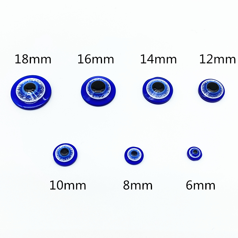 Jewelry Making Event - Promo Panas 6/8/10/12/14/25/38mm Manik-manik Resin Biru