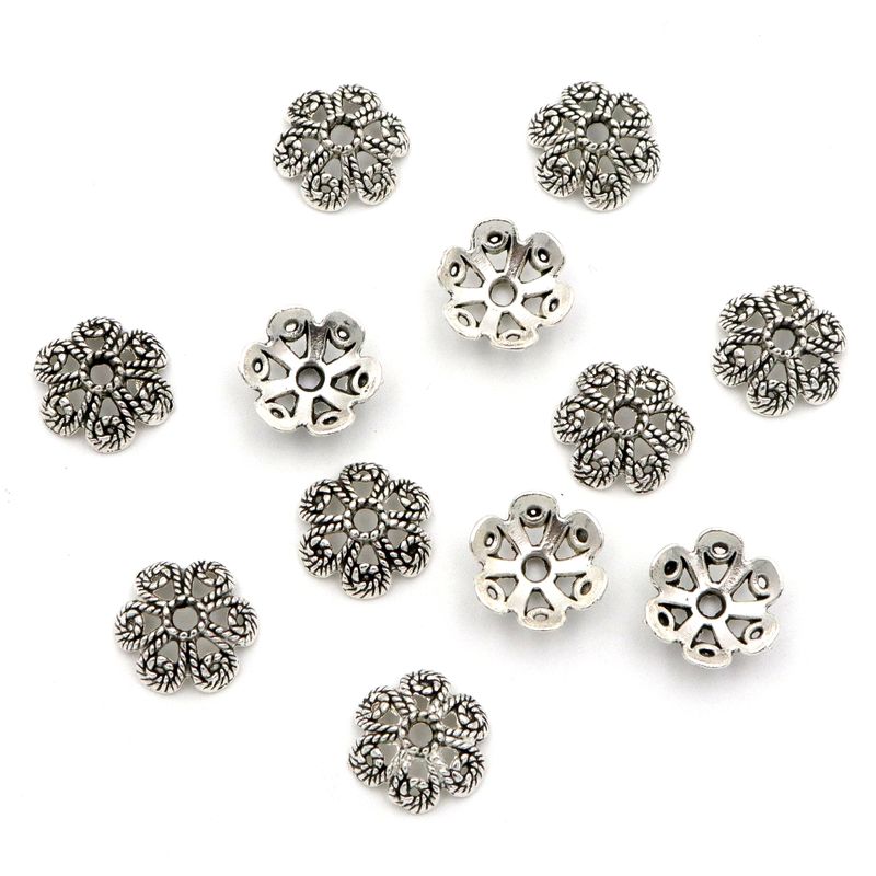 50 Buah Topi Manik Spacer Long - Jewelry Making Business ulasan dan harga