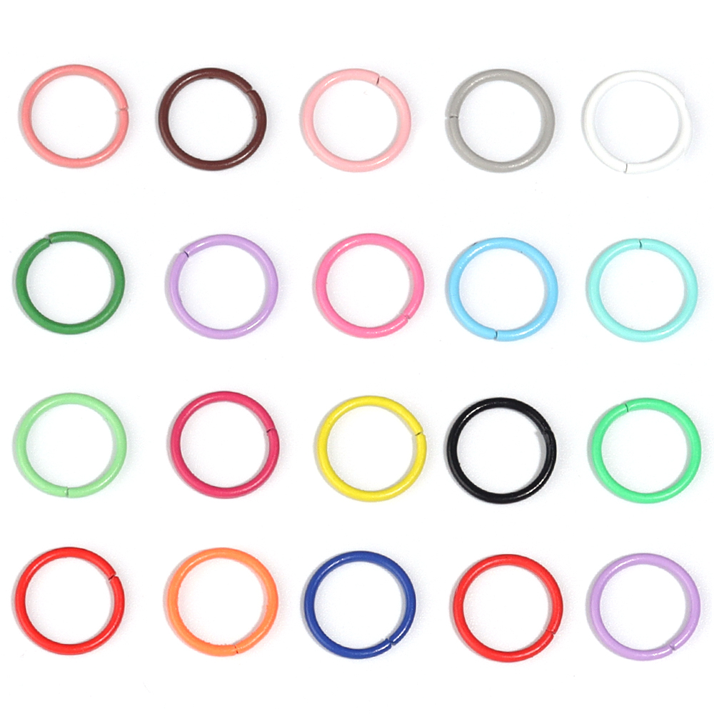 50 pcs Cincin Besi Terbuka 8/1 - Jewelry Making Jump Rings ulasan dan harga