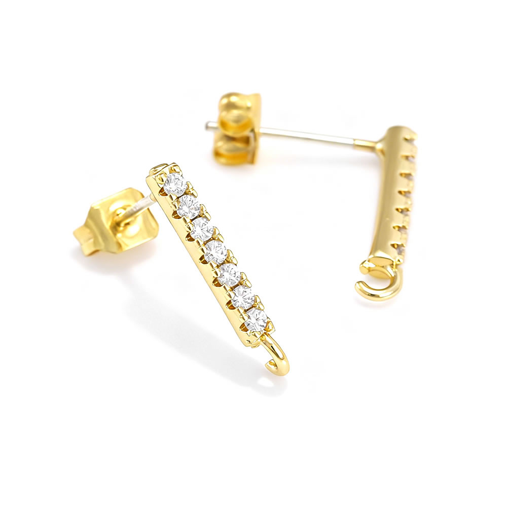 Anting Tusuk Bentuk Batang Per - Jewelry Making Earring Supplies ulasan dan harga