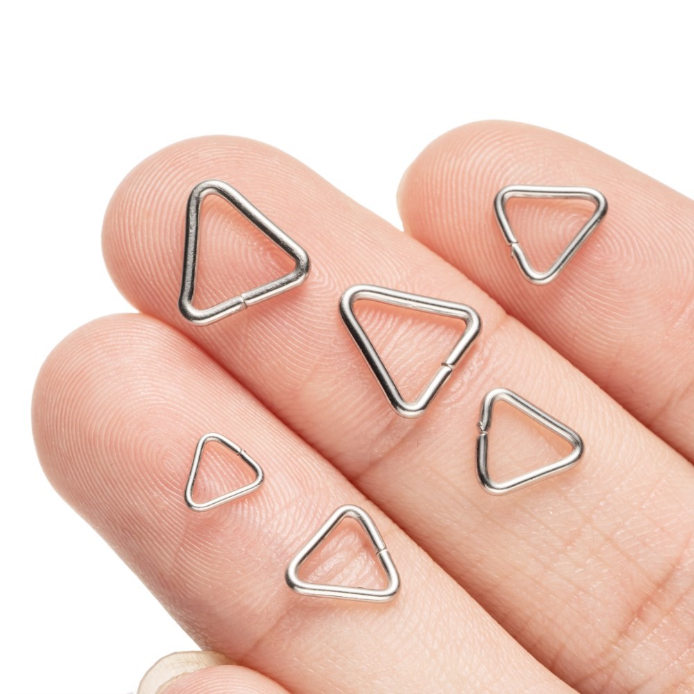 100 pcs Cincin Loncat Segitiga - Jewelry Making Jump Rings ulasan dan harga