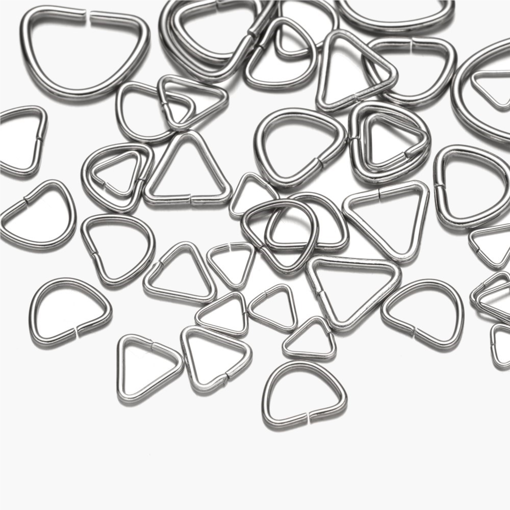 100 pcs Cincin Loncat Segitiga - Jewelry Making Jump Rings ulasan dan harga