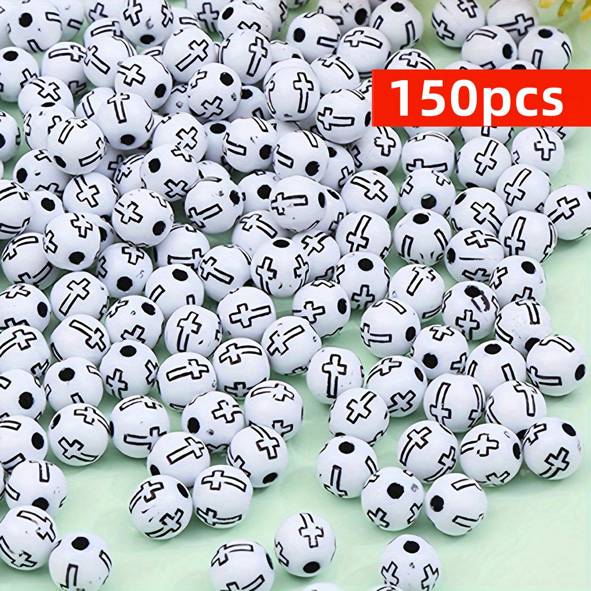 8mm 150pcs Manik-manik Salib H - Jewelry Making Business ulasan dan harga