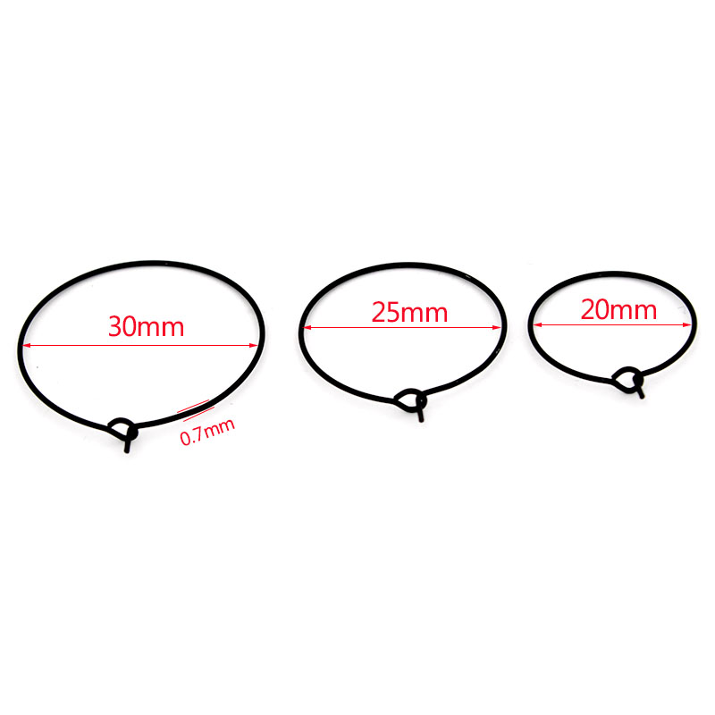 20 Buah 20Mm 25Mm 30Mm Baja Ta - Jewelry Making Earring Supplies ulasan dan harga