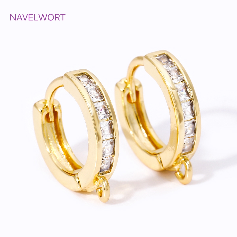 Penjepit Anting Bulat Berlapis - Jewelry Making Earring Supplies ulasan dan harga