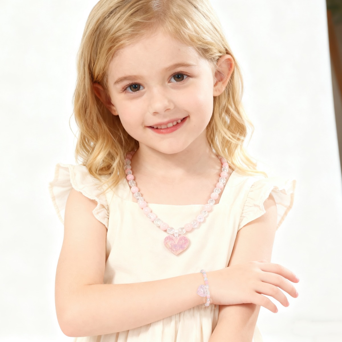 Set Perhiasan Manik-Manik Hati - Jewelry Making Kits For Girls ulasan dan harga