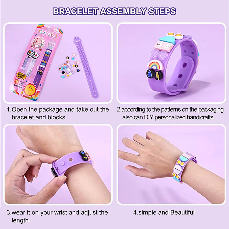 6 Buah/Set Gelang Titik Blok B - Jewelry Making Kits For Girls ulasan dan harga