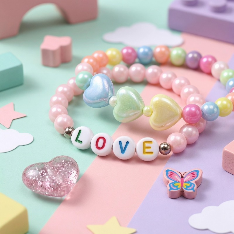 Set 5 Buah Gelang Tumpuk Manik - Jewelry Making Kits For Girls ulasan dan harga