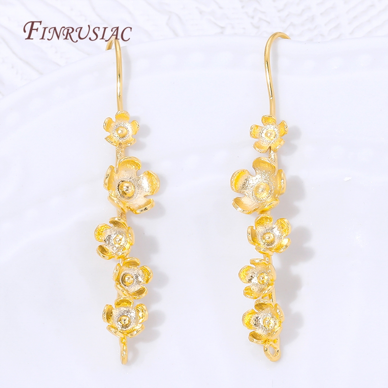 Kait Anting Bunga Berlapis Ema - Jewelry Making Earring Supplies ulasan dan harga