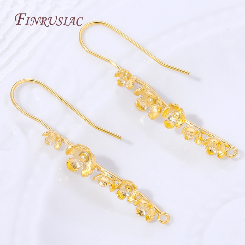 Kait Anting Bunga Berlapis Ema - Jewelry Making Earring Supplies ulasan dan harga