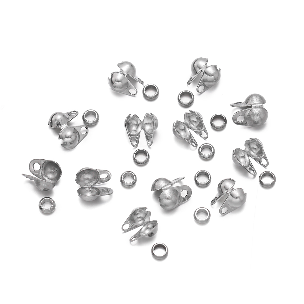 1Set Ujung Manik Crimp Baja Ta - Jewelry Making Earring Supplies ulasan dan harga