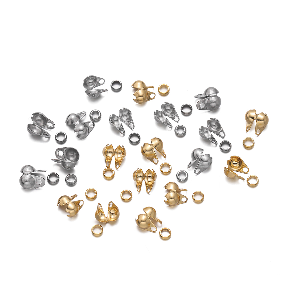 1Set Ujung Manik Crimp Baja Ta - Jewelry Making Earring Supplies ulasan dan harga
