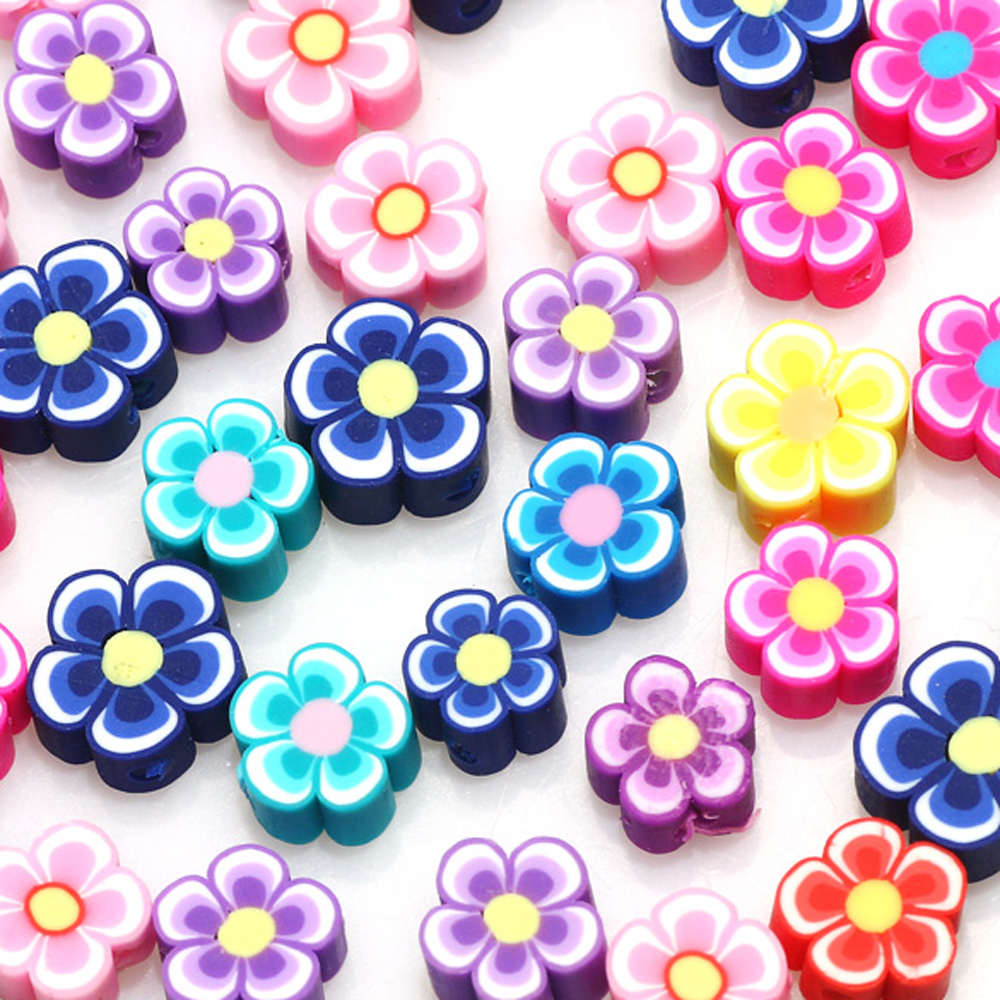 100 buah 10mm bunga campuran m - Jewelry Making Business ulasan dan harga