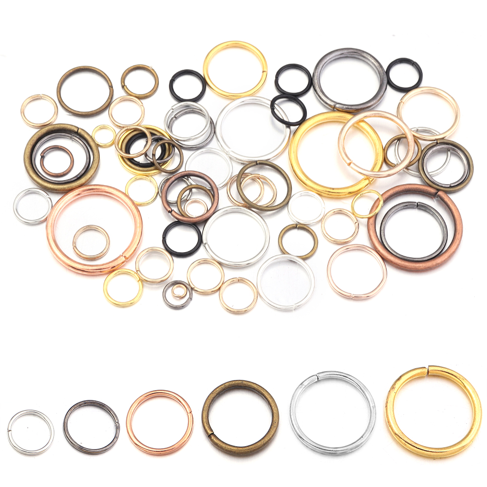 50-200 Buah/Lot 3-20Mm Cincin  - Jewelry Making Jump Rings ulasan dan harga
